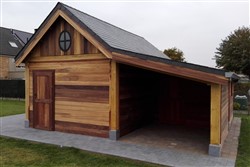 Eiken tuinhuis bijgebouw