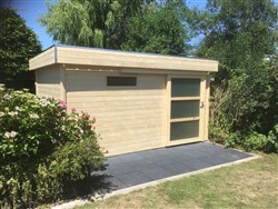Modern tuinhuis met berging