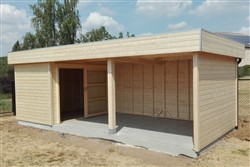 Tuinhuis met gezellige zithoek