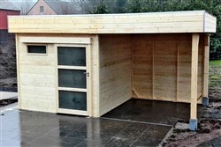 Tuinhuis met tegelvloer