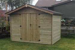 Tuinhuis met zadeldak zonder ramen